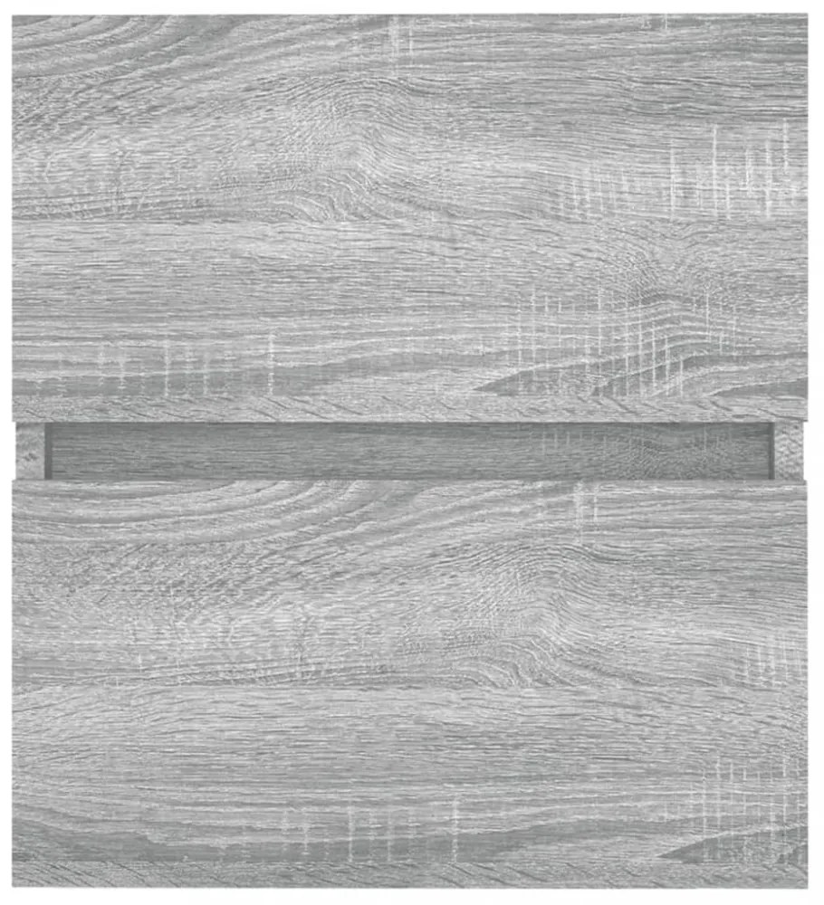 szürke sonoma színű szerelt fa éjjeliszekrény 41x38,5x45 cm