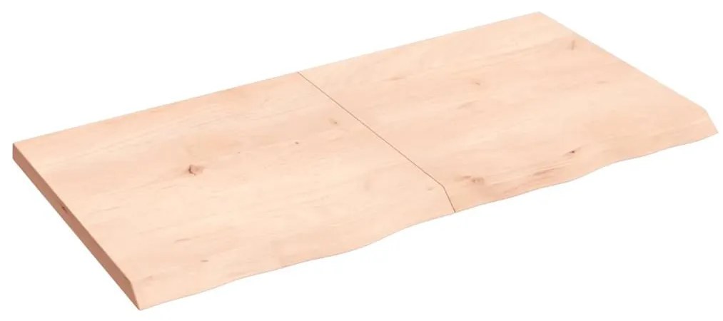 kezeletlen tömör fa fürdőszobai pult 120x60x(2-4) cm