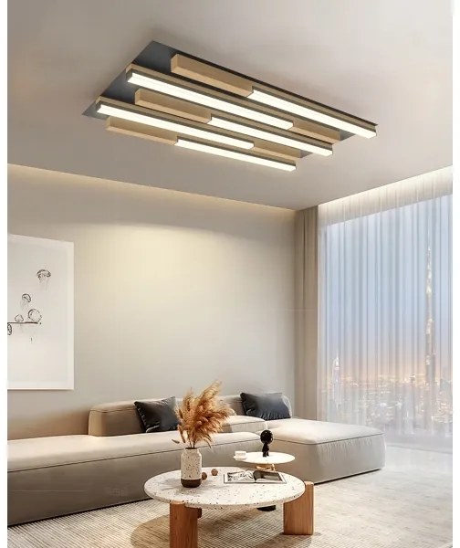 Wofi 9031-506S - PALERMO LED 34W 230V dimmelhető fa mennyezeti lámpa