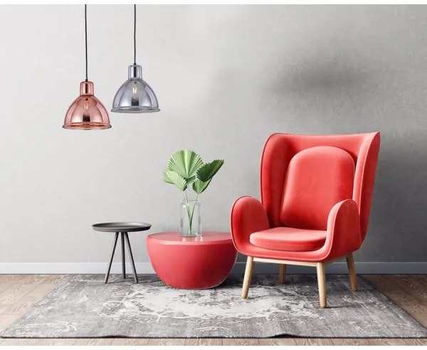 Klausen 111010 - Csillár zsinóron CREATE 1xE27/11W/230V szürke