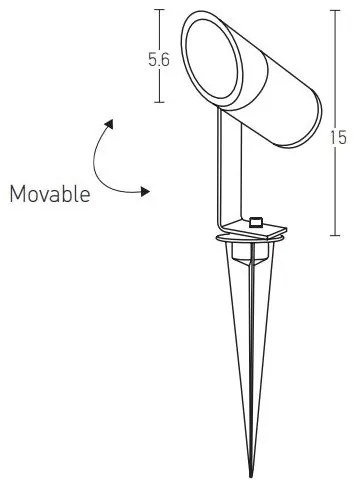 Zambelis E152 - LED Kültéri lámpa LED/7W/230V IP65 antracit