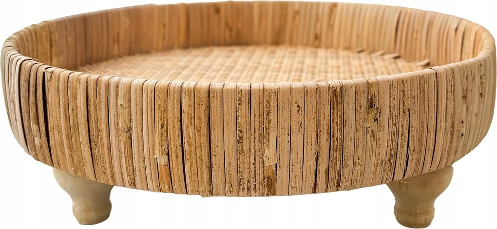 Boho Dekorációs Tálca tálaló lábakon otthoni dekoráció 30cm