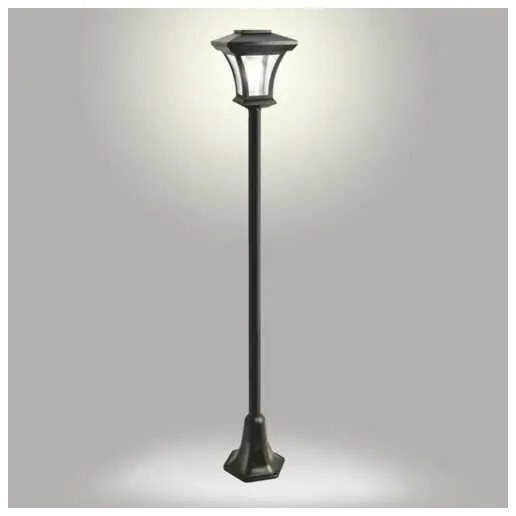 Napelemes kültéri LED-lámpa, 1,2 V, 1800 mAh, IP44, fekete