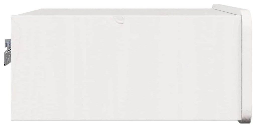 Éjjeli asztal 2 pcs Fehér 39 x 34 x 16.5 cm Tömör fenyőfa