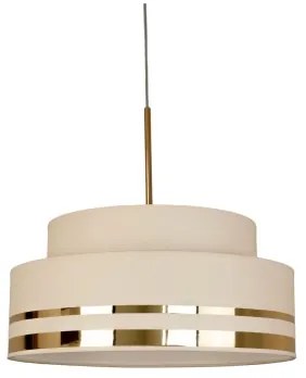 Csillár zsinóron TAMI 1xE27/60W/230V átm. 40 cm bézs/arany