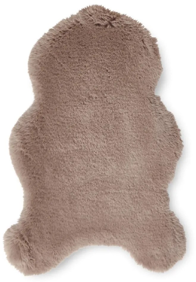 Világosbarna szintetikus szőrme szőnyeg 60x90 cm Super Teddy – Think Rugs