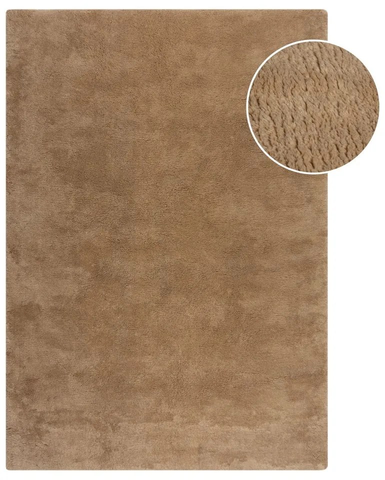 Barna szintetikus szőrme szőnyeg 160x230 cm Faroe Wool Look Fur – Flair Rugs