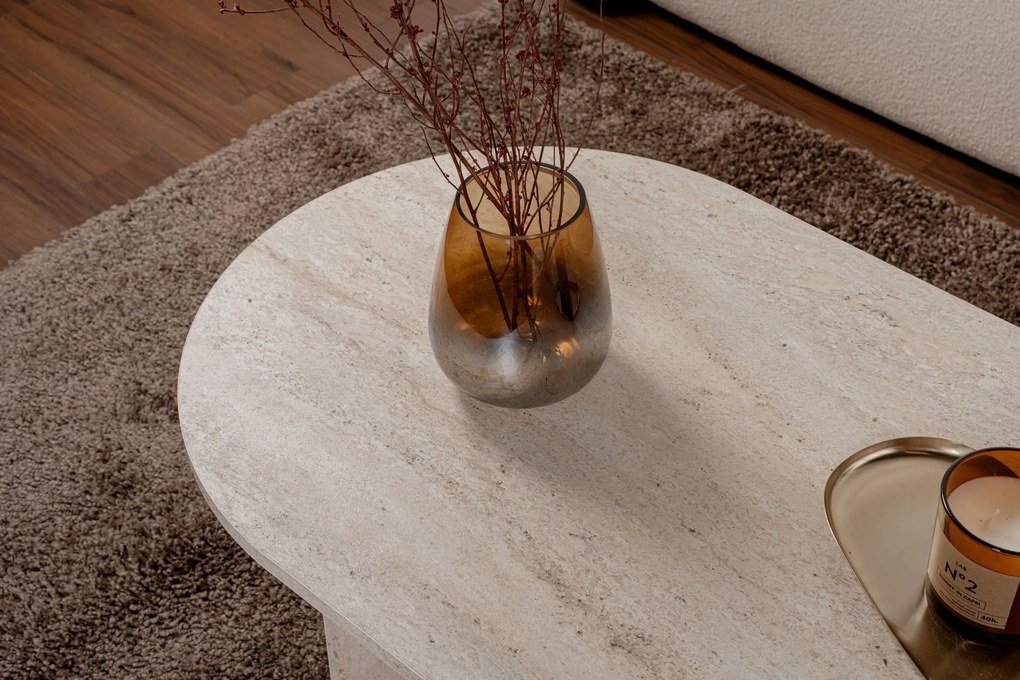 Dohányzóasztal Sable - Travertine
