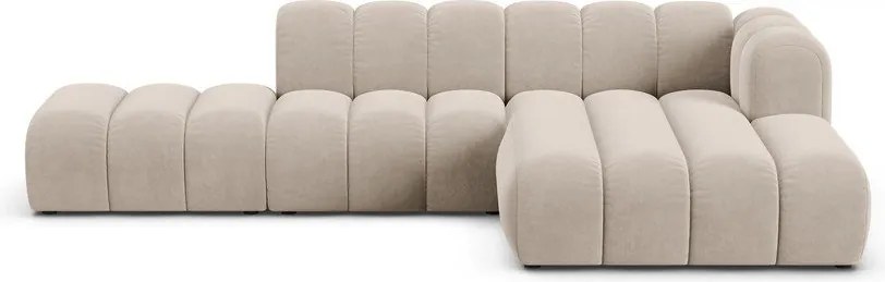 Bézs sarokkanapé (jobb oldali) Lupine – Micadoni Home