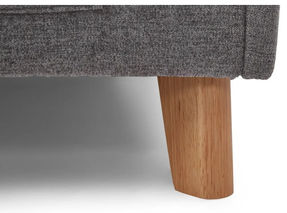 Szürke kárpitozott ágyneműtartós sarok gyerekágy ágyráccsal 90x200 cm Fun – Meise Möbel