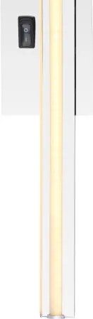 Globo 41499C Falikar fém szálcsiszolt alumínium színben, műanyag opál búrával. IP44, Schalter, SzxM:605x100, AL:58, tartozék: 1xLED 18W 230V, 3000K