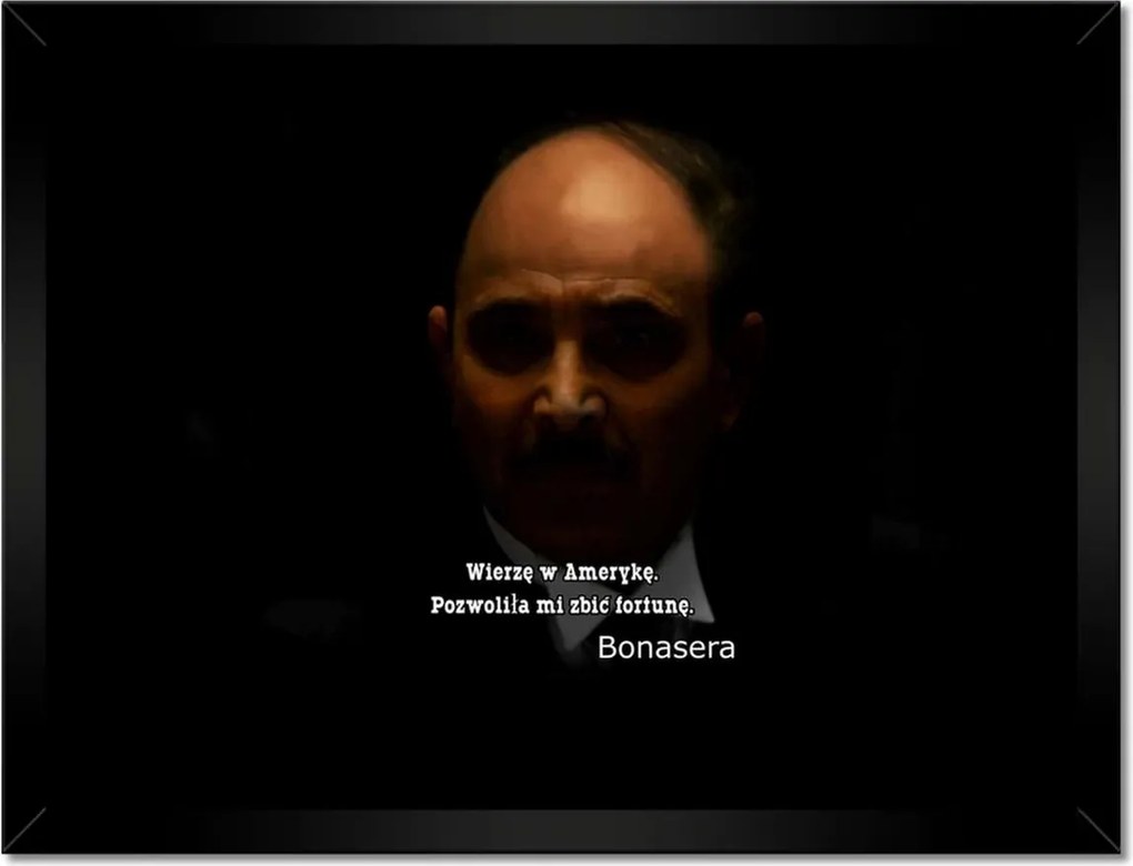 Poszterek keretben 40x30 Bonasera Keresztapa