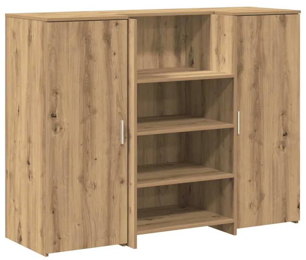 recepciós pult kézműves tölgy 135x50x103,5 cm szerelt fa