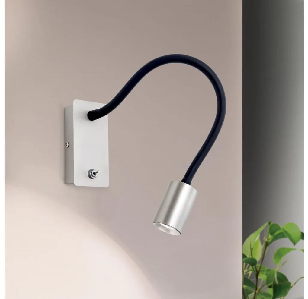 Orion WA 2-1342 - LED Rugalmas kicsi fal lámpa KURT LED/5W/230V ezüst