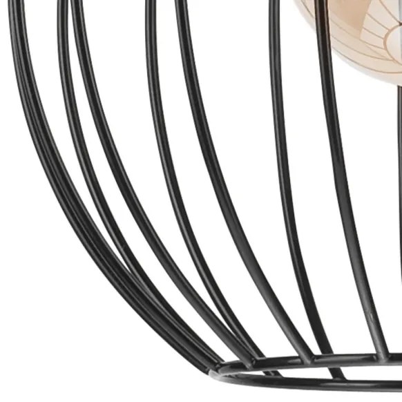 Csillár zsinóron ZOYA 1xE27/60W/230V fekete