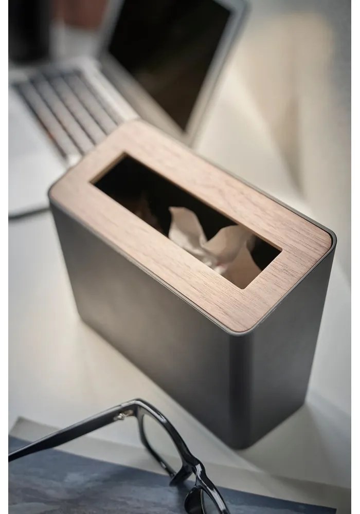 Fekete műanyag irodai szemetes 2,3 l Rin – YAMAZAKI