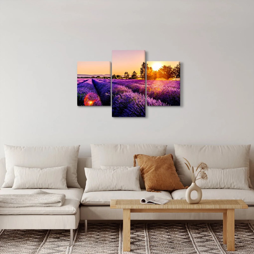 A levendula mező képe, Provence (90x60 cm)