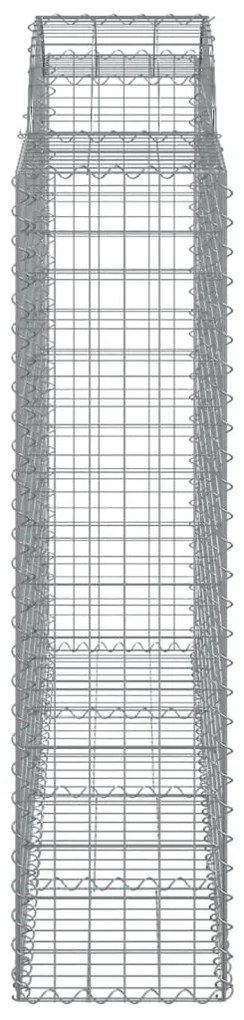 20 db íves horganyzott vas gabion kosár 200x50x160/180 cm