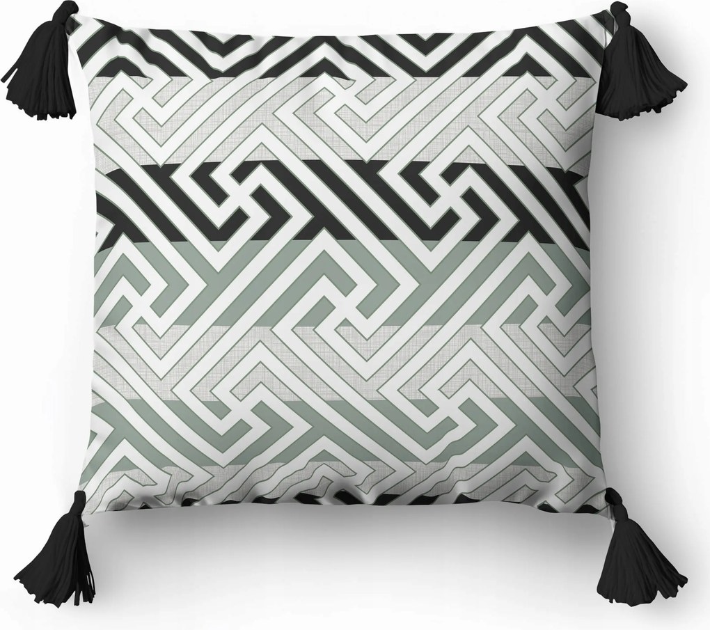 Párnahuzat 45x45 Panama Rojtokkal Geometrikus Minták 5393B