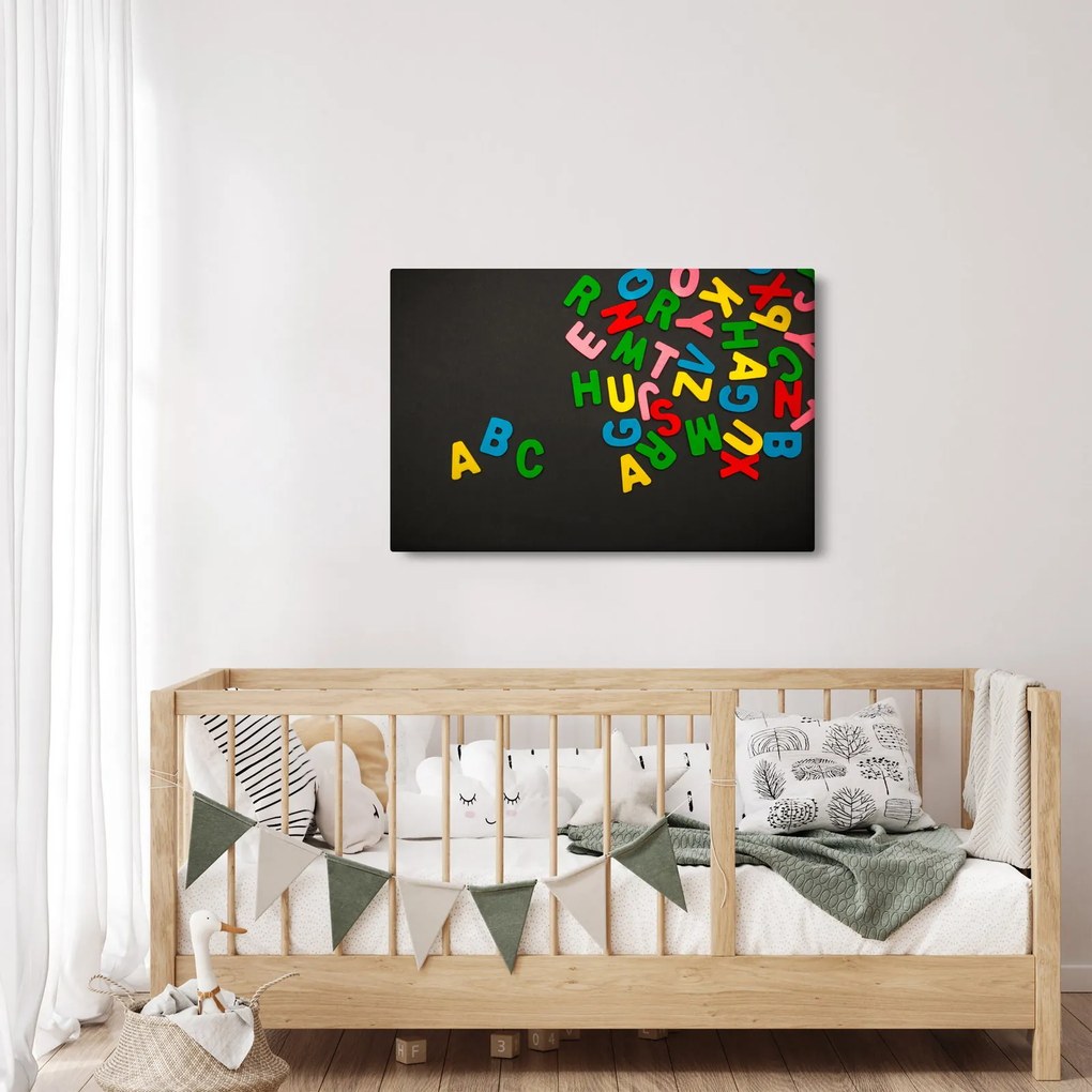 Kép - színes betűk (90x60 cm)