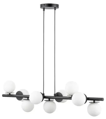 Csillár zsinóron AVOLA 9xG9/12W/230V fekete