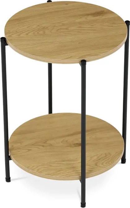Lerakóasztal 44 × 44 × 56 cm MDF vadtölgy CT-G1005 OAK