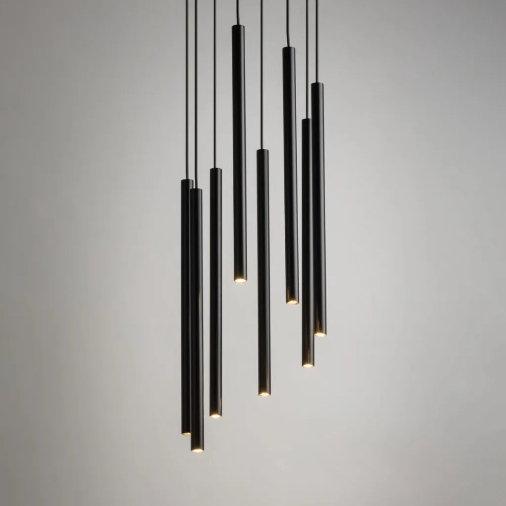 SIGMA LIGHTING 33628 SOPEL Hengeres Függesztett Lámpa Fekete G9 IP20