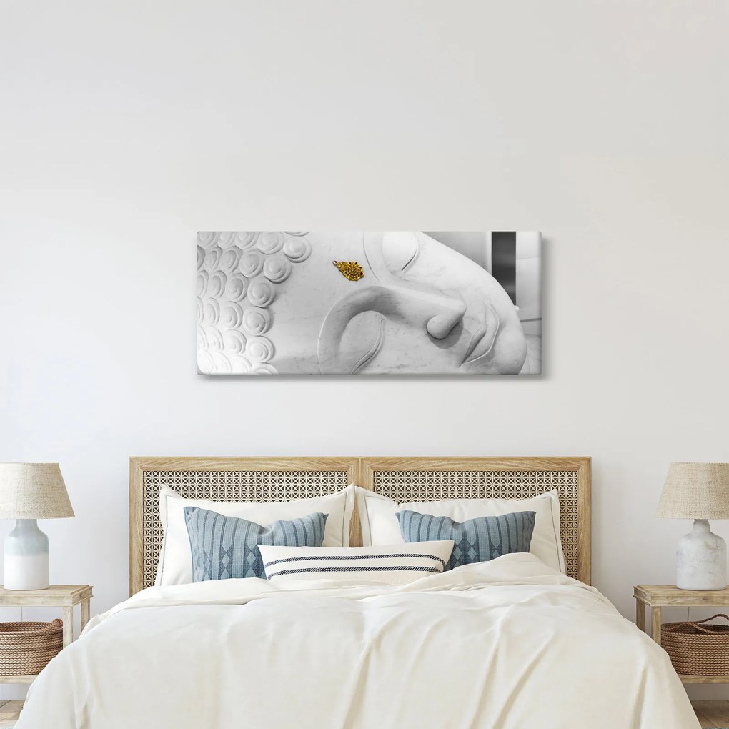 Kép - Fehér Buddha (120x50 cm)