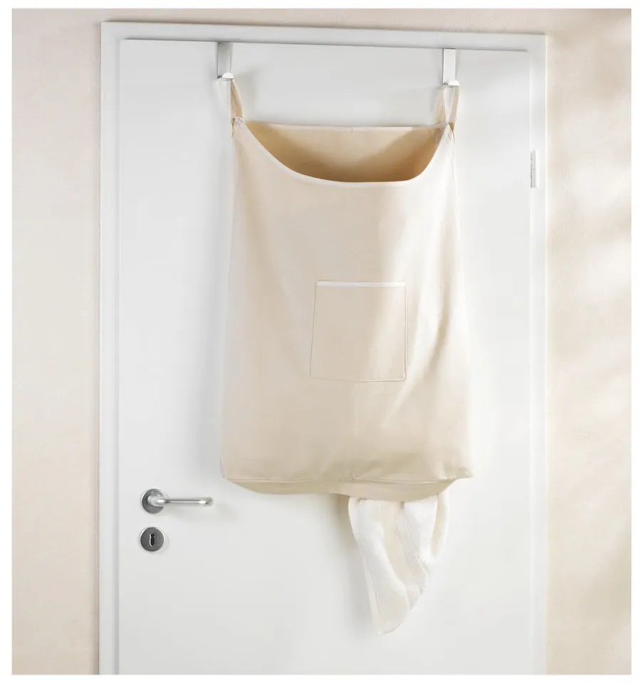 Laundry bézs felakasztható szennyestartó kosár, 65 l - Wenko