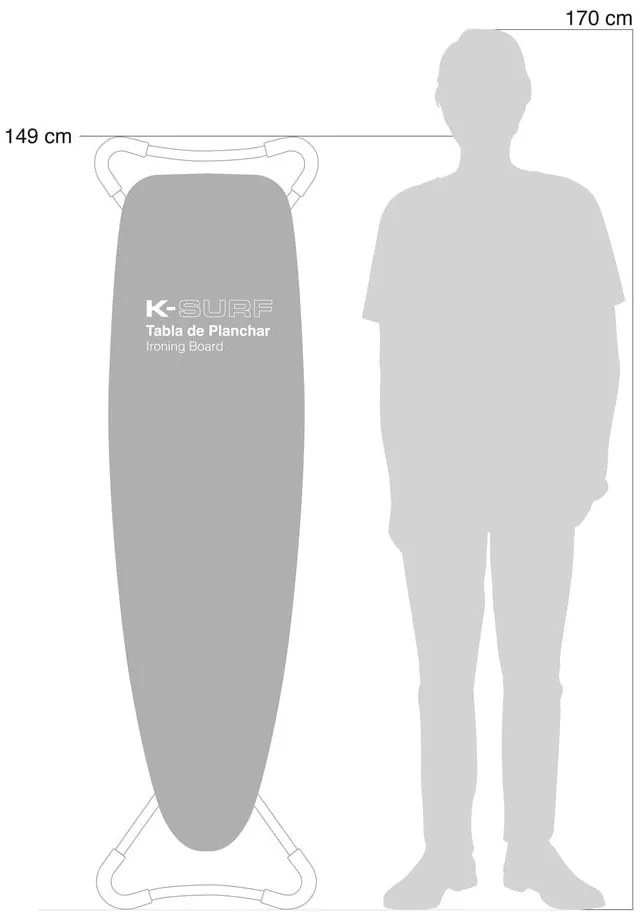 Vasalódeszka 130x37 cm K-Surf Salvia Tube – Rolser