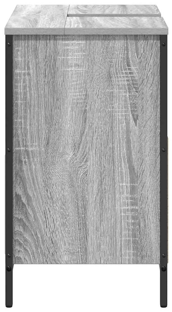 szürke sonoma színű éjjeliszekrény fiókkal 60x34,5x60 cm
