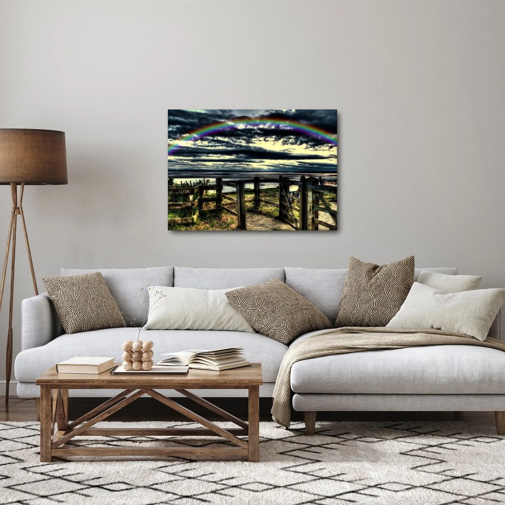 Szivárvány a tenger felett képe (70x50 cm)