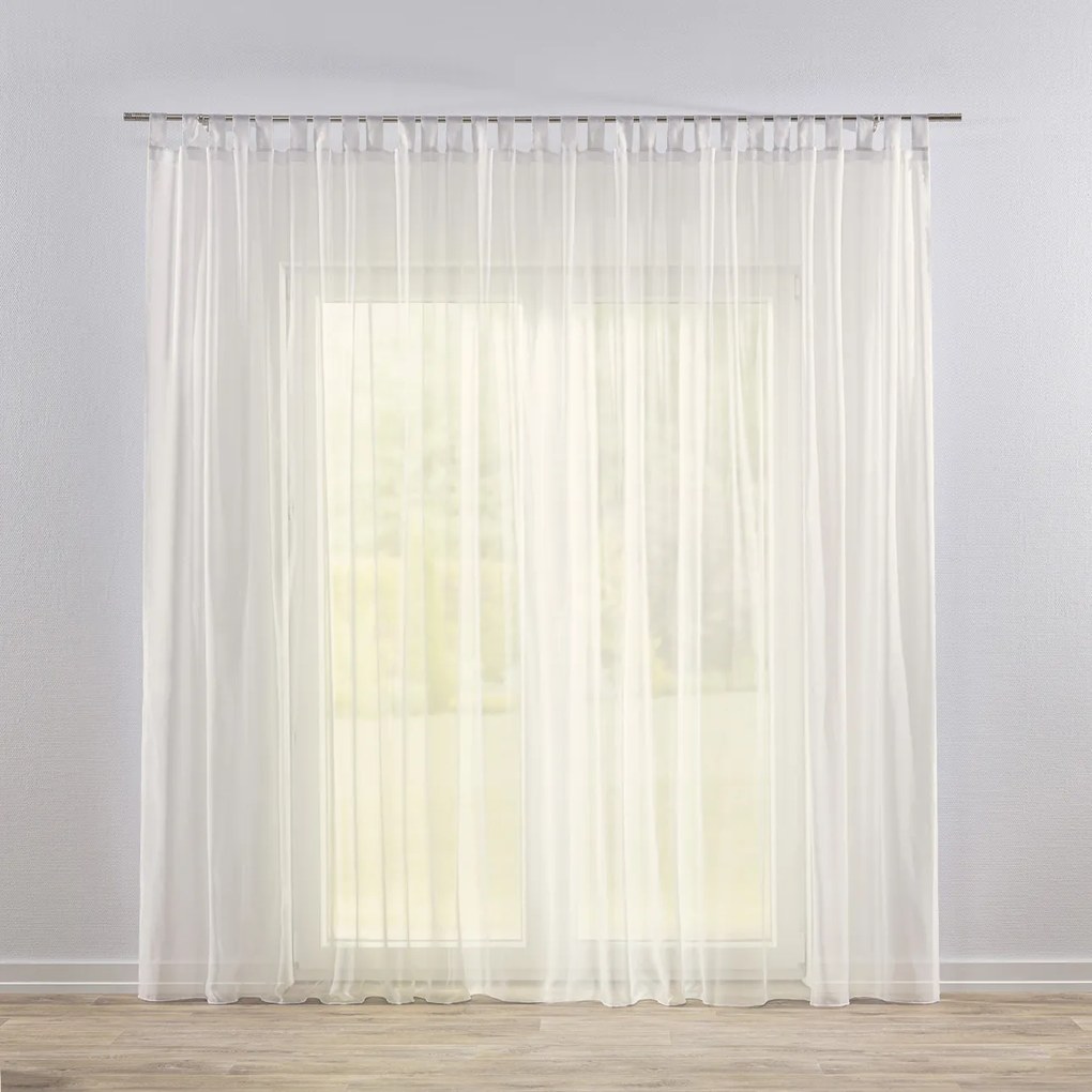 Kész vállpántos függöny Fátyol 140x260cm fehér