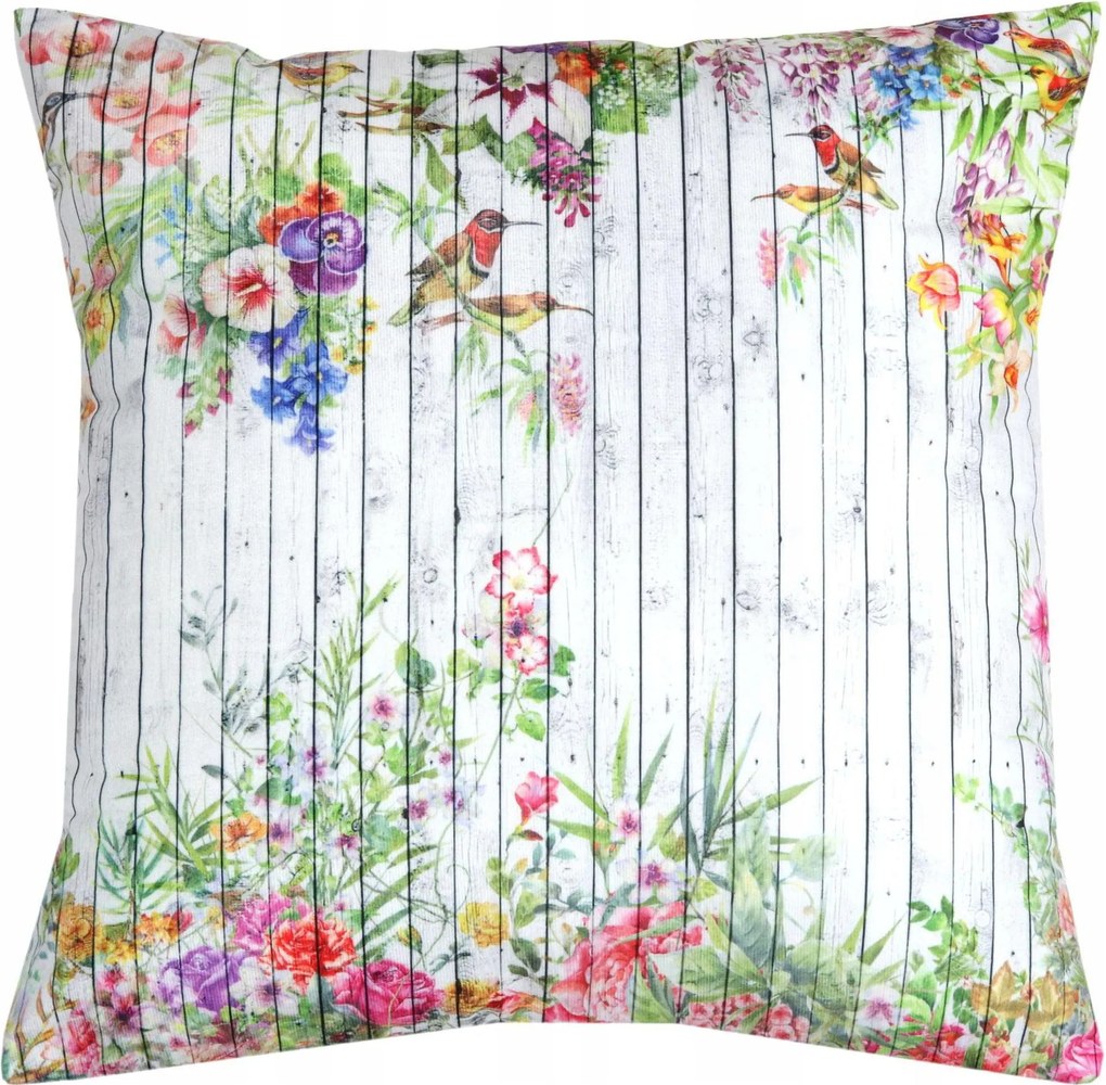 Dekoratív párnahuzat 45x45 Velúr virágmintás