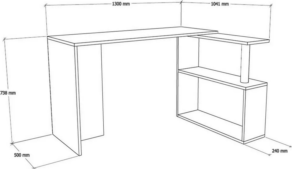 Cayko White íróasztal