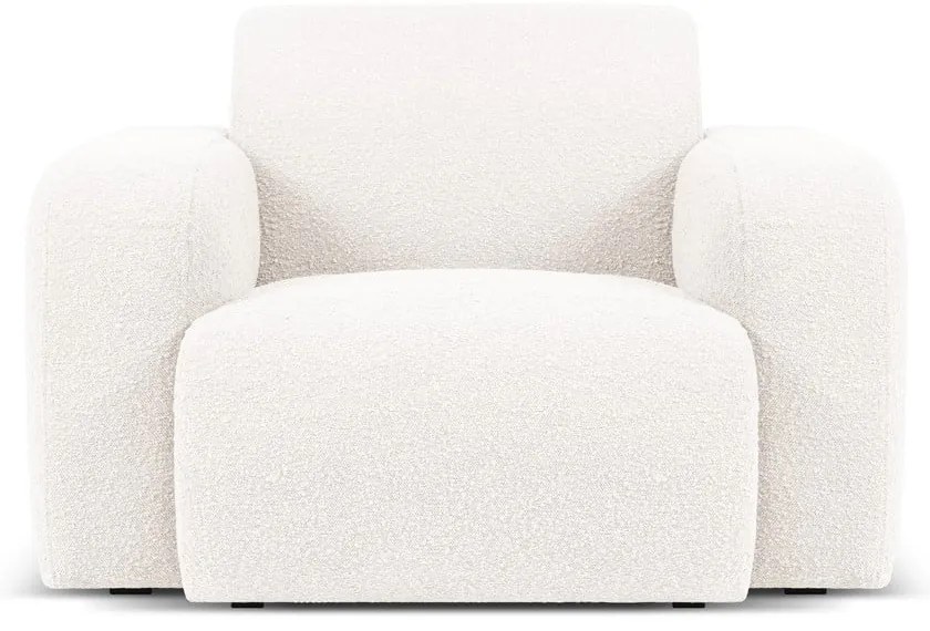 Fehér buklé fotel Molino – Micadoni Home
