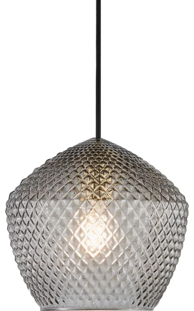 Nordlux - Csillár zsinóron ORBIFORM 1xE27/40W/230V fekete/szürke