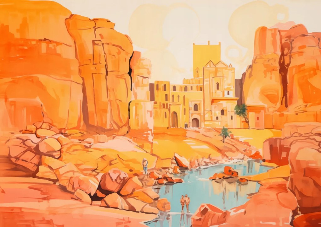 Poszter 84x59,5cm Romok a nap alatt