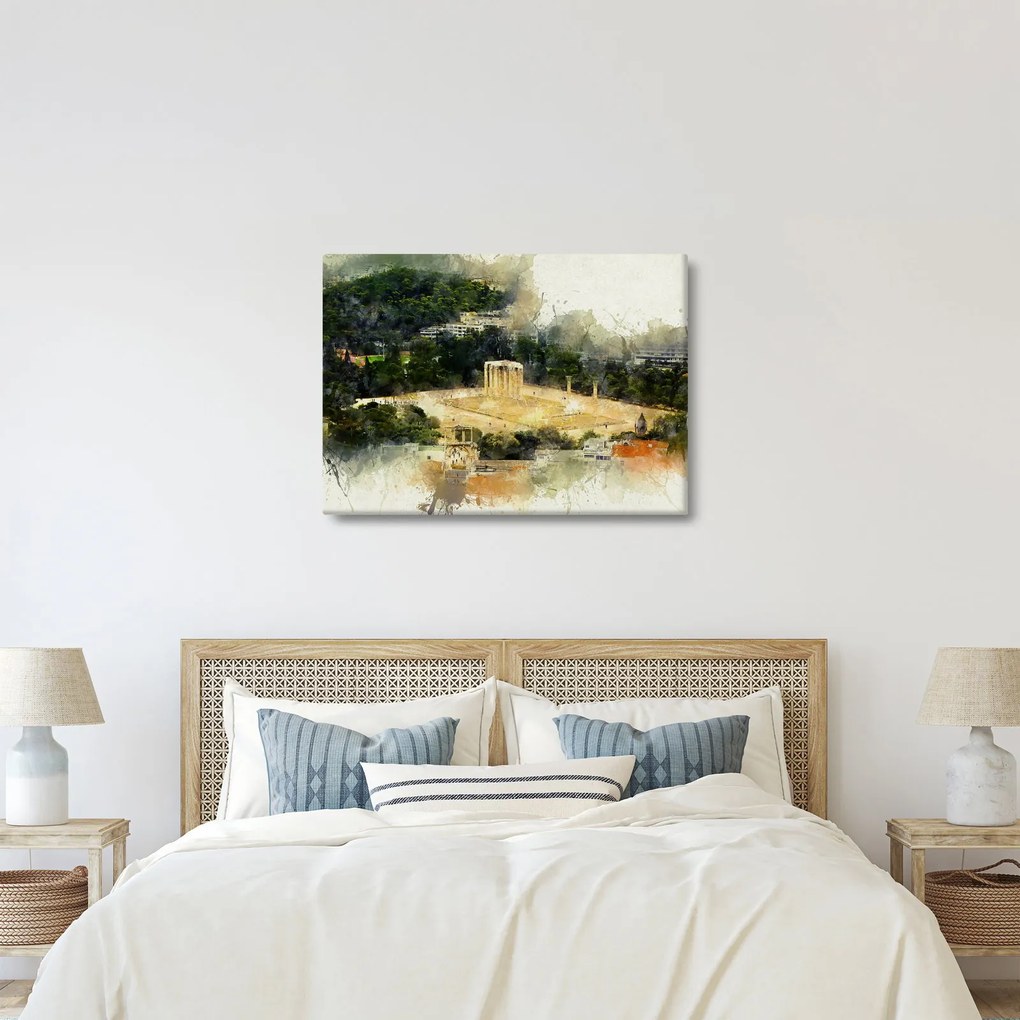 Kép - Zeusz temploma, Athén, Görögország (70x50 cm)