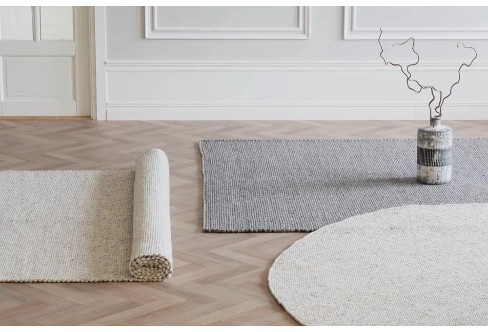 Szürke gyapjú szőnyeg 290x200 cm Auckland - Rowico