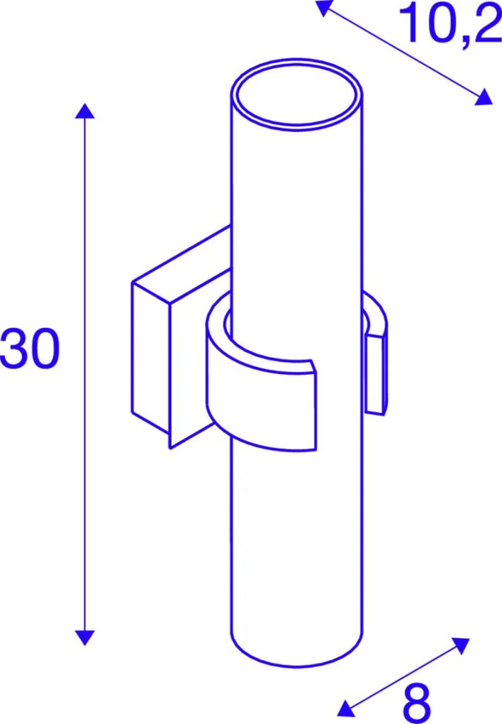 SLV DENA 147529 Fali lámpa 2x40W/E14 IP20