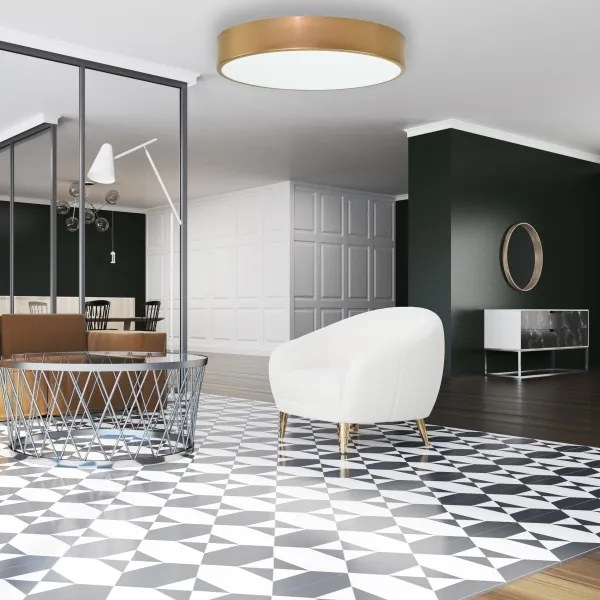 Mennyezeti lámpatest érzékelővel CLEO 4xE27/24W/230V átmérő 50 cm arany