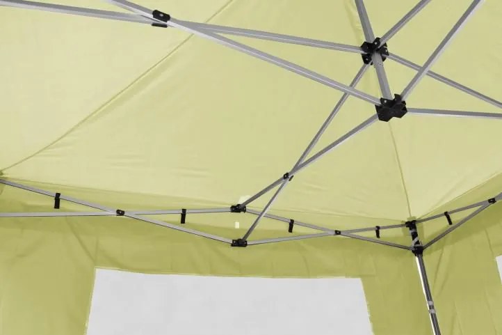 GARTHEN Kerti pavilon PROFI 3 x 3 m champagne + 4 oldalfal
