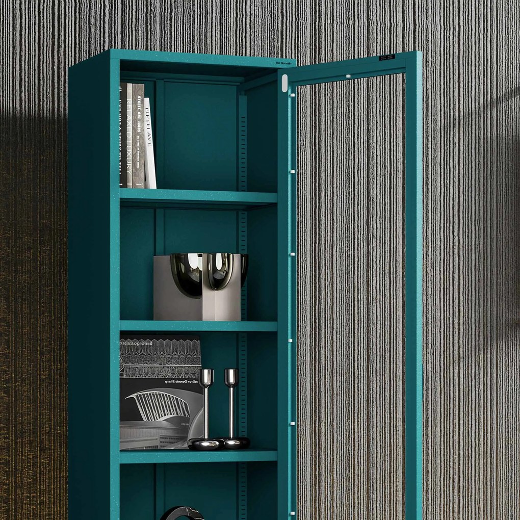 LUIGI vitrin, 500 x 1800 x 350 mm, Modern: tengerkék