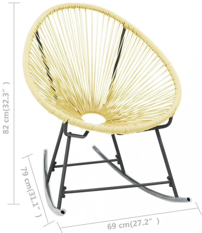bézs polyrattan kültéri Acapulco szék