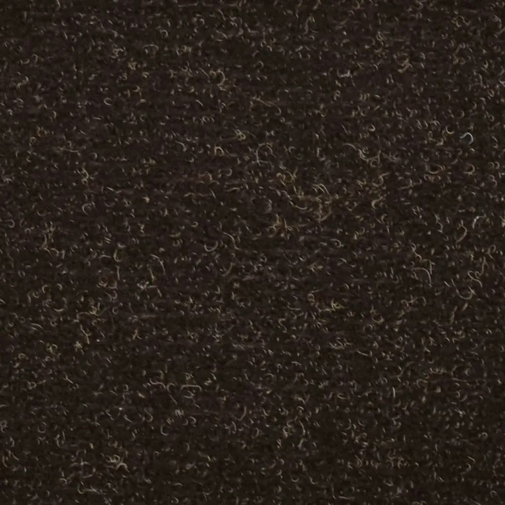 5 db sötétbarna tűlyukasztott öntapadó lépcsőszőnyeg 65x21x4 cm