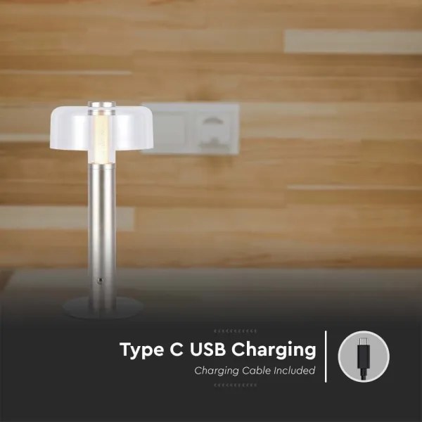 LED Dimmelhető tölthető asztali lámpa LED/1W/5V 3000K 1800 mAh arany