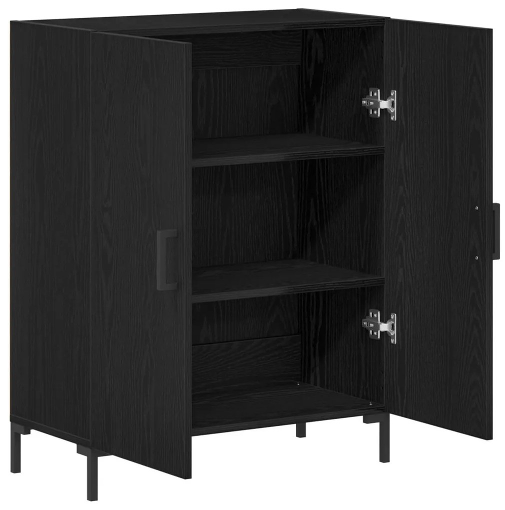 Fekete Tölgy Válaszfal 69,5x34x90 cm Épített Fa