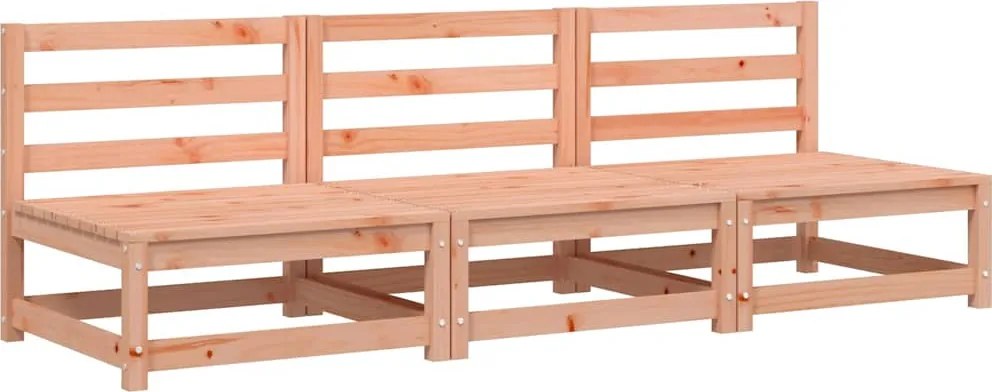 vidaXL 3 db tömör duglászfenyő karfa nélküli kerti kanapé 70x70x67 cm