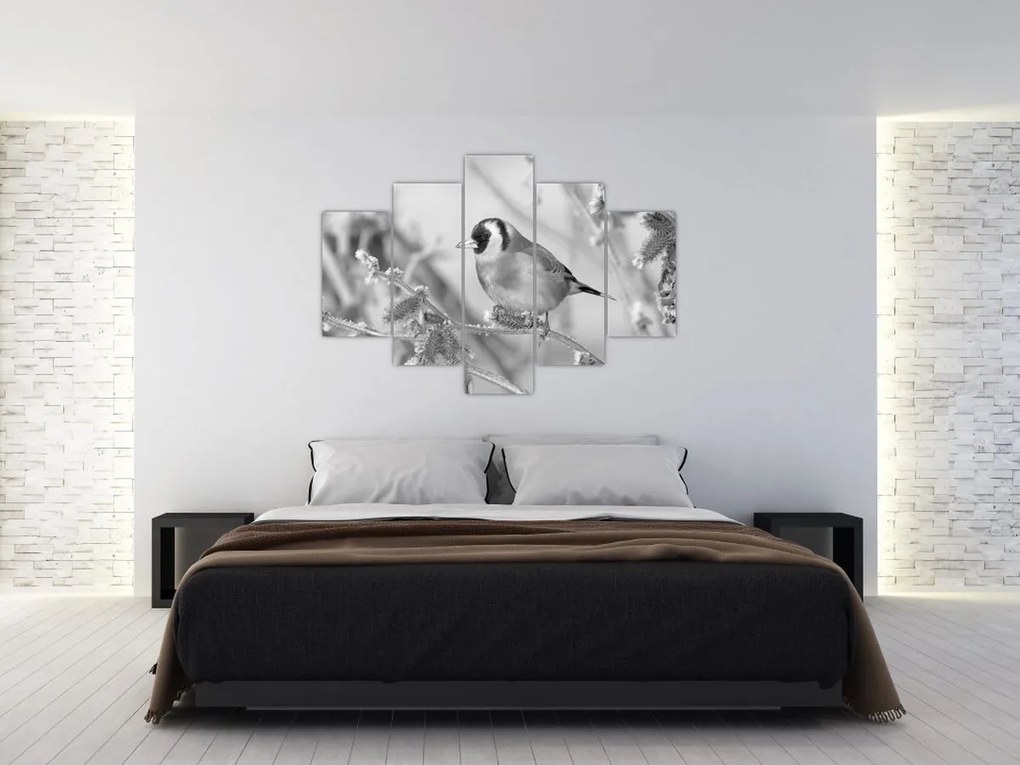 Kép - Egy madár télen (150x105 cm)